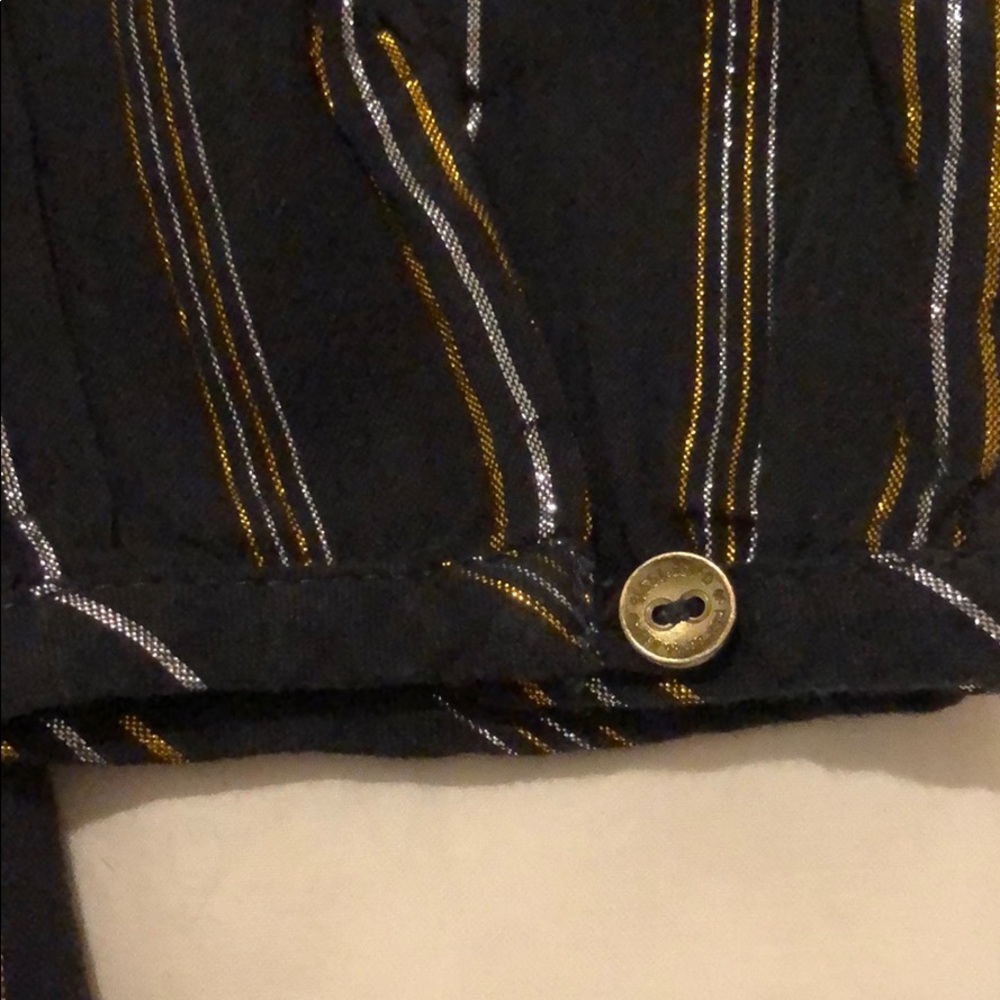 SOLD Scotch & Soda Metallic stripe cotton blouse - Picture 6 of 11